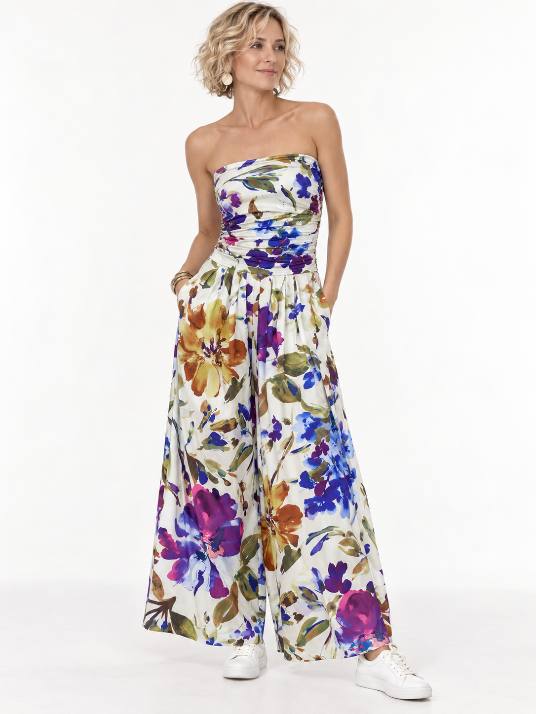 Maddy Jumpsuit White Floral