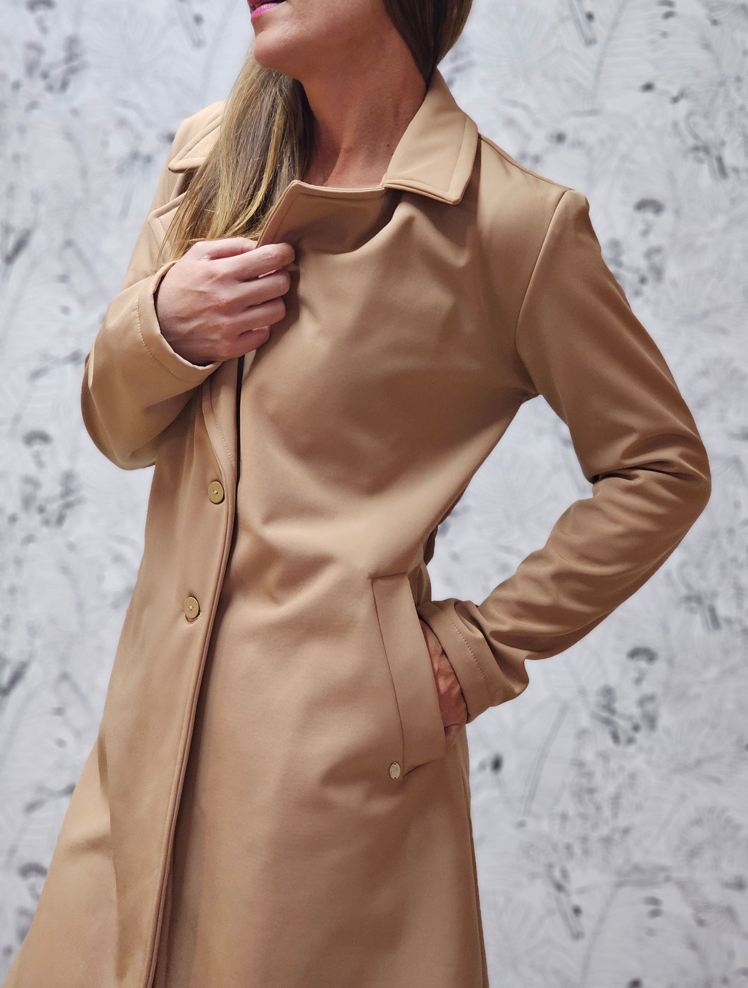 Jane Coat Soft Shell Camel