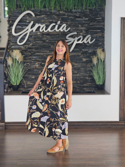 Louise Dress Black Mystic